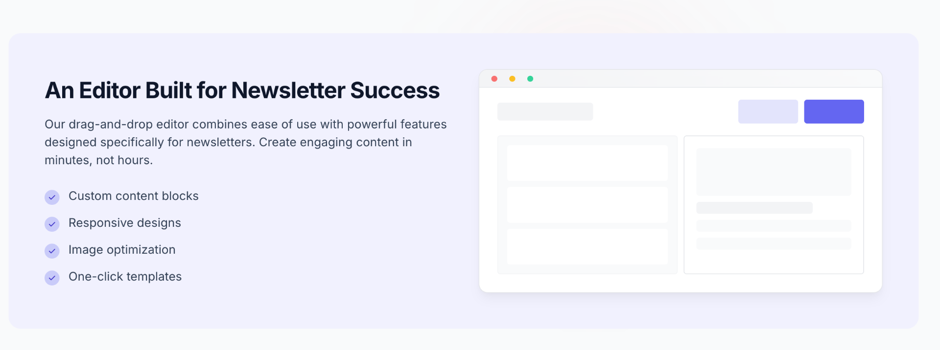 Newsletter Editor Interface